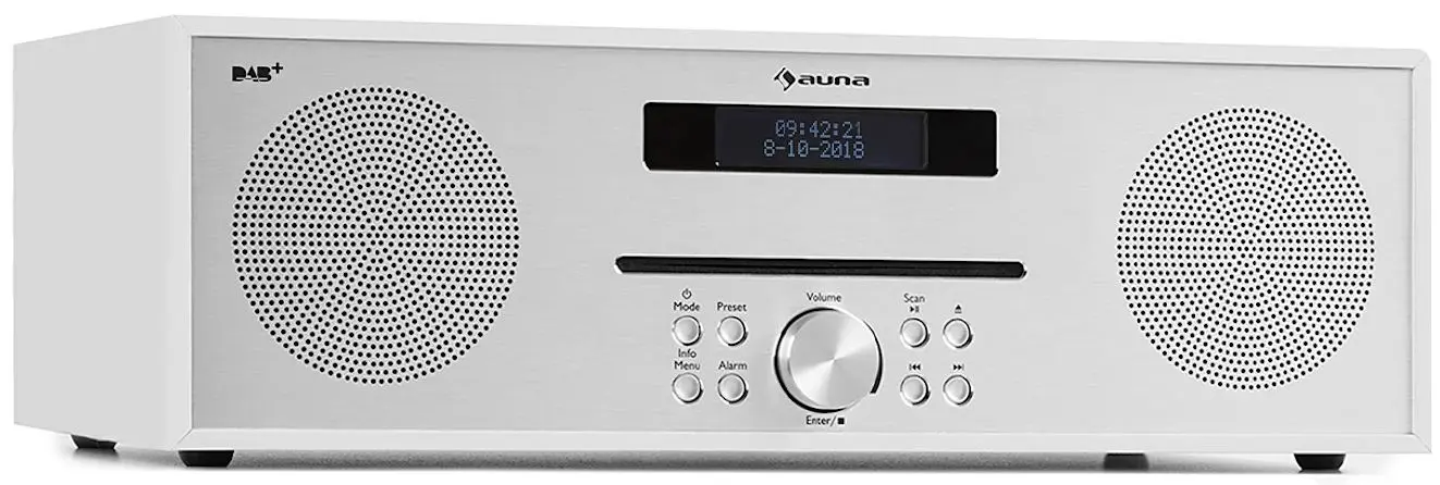 Radio Auna Silver Star CD-DAB (White/Silver)