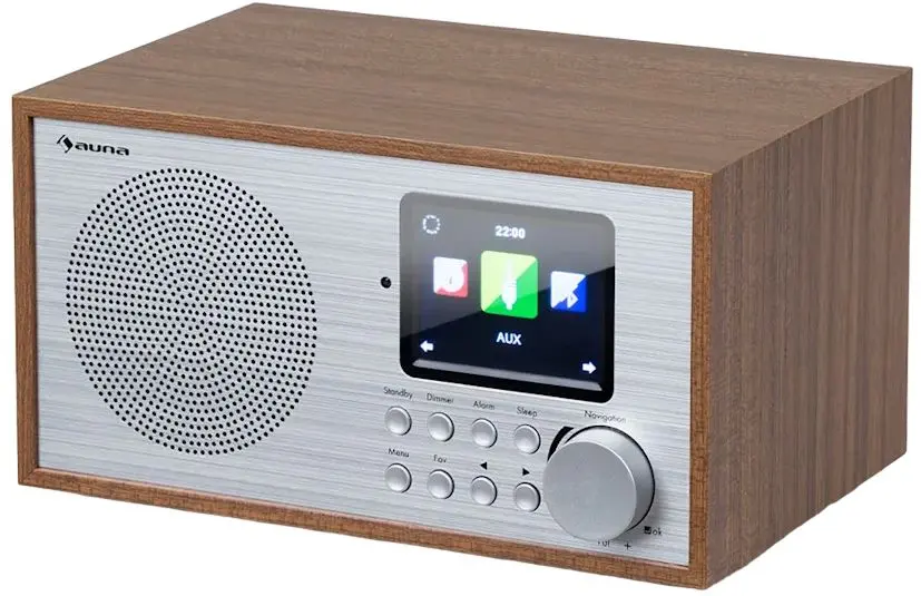 Портативный радиоприемник Auna Silver Star Mini (Oak/Silver) - 3