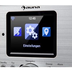 Radio portabil Auna Silver Star Stereo (Oak/Silver) Thumb