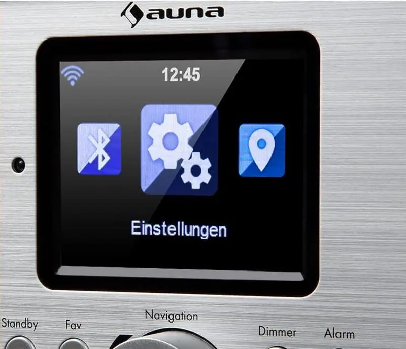 Radio portabil Auna Silver Star Stereo (Oak/Silver) - 3