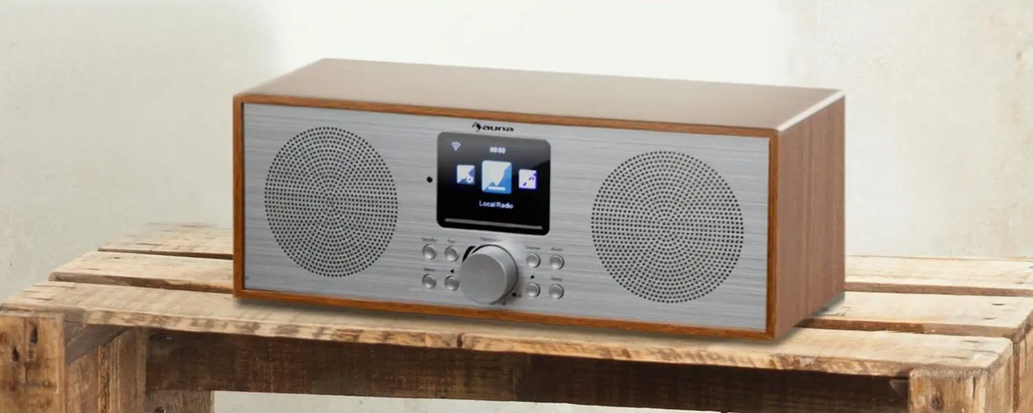 Radio portabil Auna Silver Star Stereo (Oak/Silver) - 4