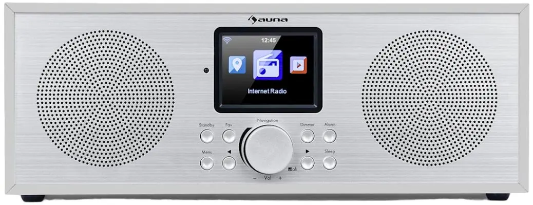 Radio portabil Auna Silver Star Stereo (White/Silver) - 2