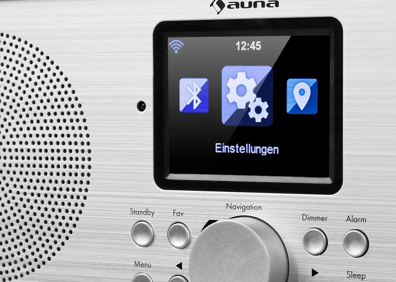 Radio portabil Auna Silver Star Stereo (White/Silver) - 3