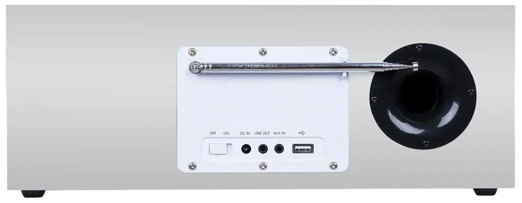 Radio portabil Auna Silver Star Stereo (White/Silver) - 4