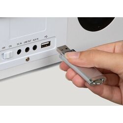 Radio portabil Auna Silver Star Stereo (White/Silver) Thumb