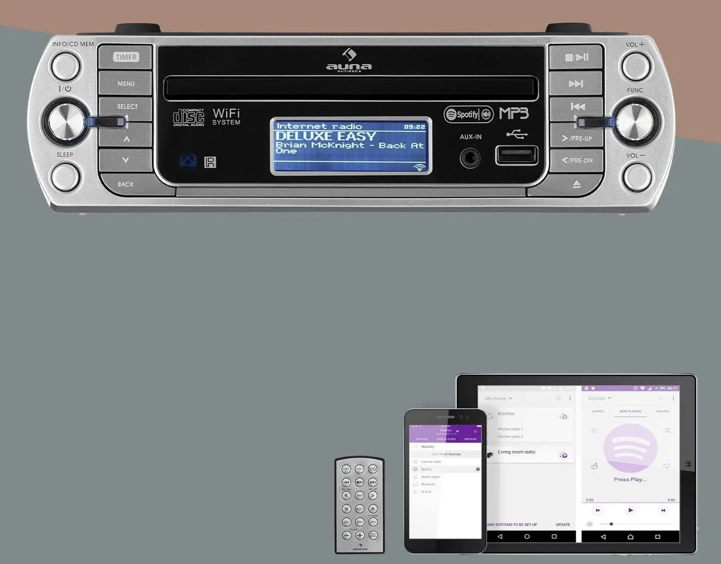 Радиоприёмник Auna KR-500 CD (Silver) - 3