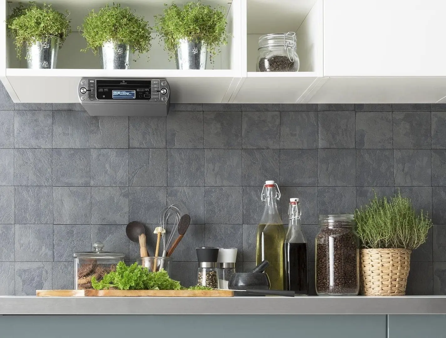 Радиоприёмник Auna KR-500 CD (Silver) - 5