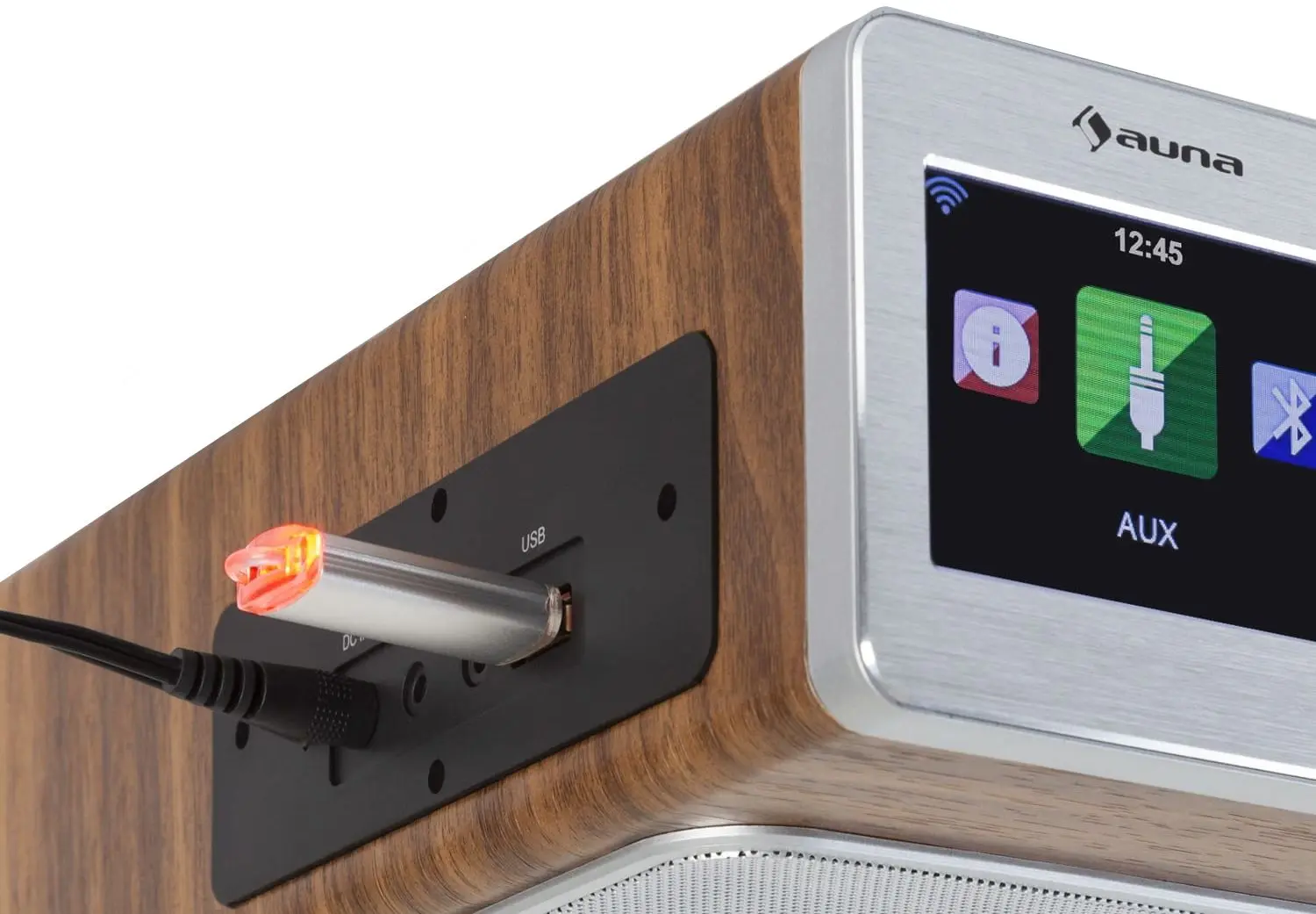 Радиоприемник Auna Silver Star Chef (Silver/Brown) - 4