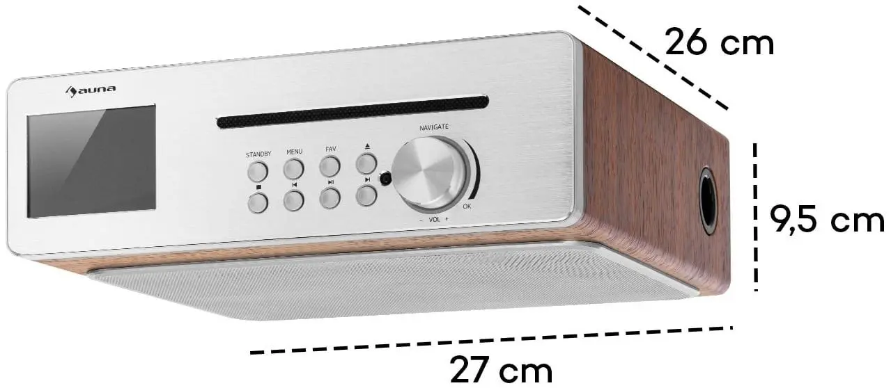 Радиоприемник Auna Silver Star Chef (Silver/Brown) - 6