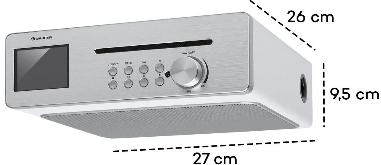 Радиоприемник Auna Silver Star Chef (White/Silver) - 6