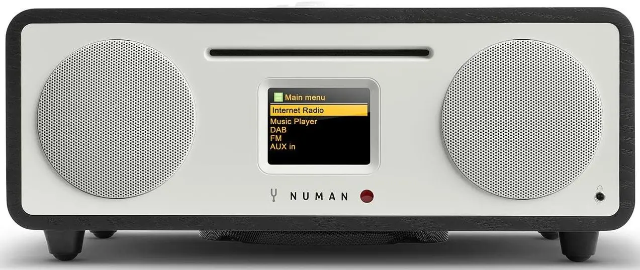 Radio portabil Numan Two 2.1 (White/Black) - 2