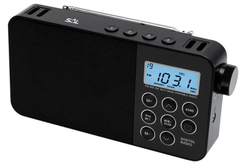 Radio portabil Sal RPR3LCD (Black)