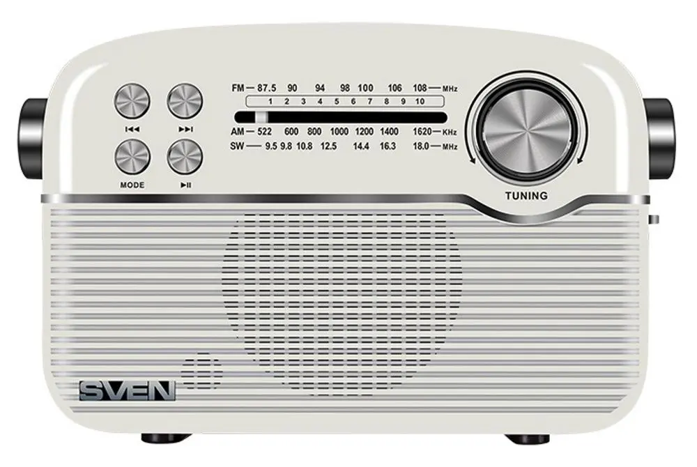 Портативный радио приёмник Sven SRP-500 (White) - 3