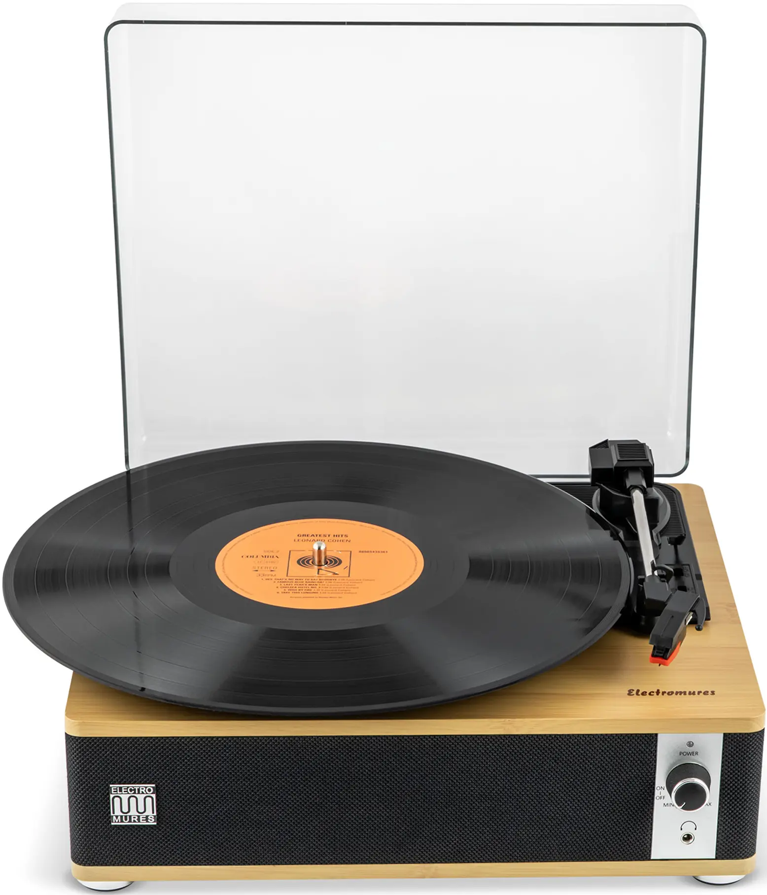 Player de vinil ElectroMures EM 1021 (Black/Natural) - 4