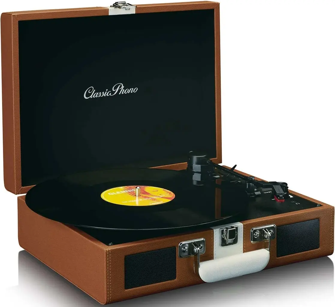 Виниловый проигрыватель Lenco Classic Phono TT-120BNWH (Natural/Black) - 2
