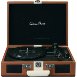 Player de vinil Lenco Classic Phono TT-120BNWH (Natural/Black)