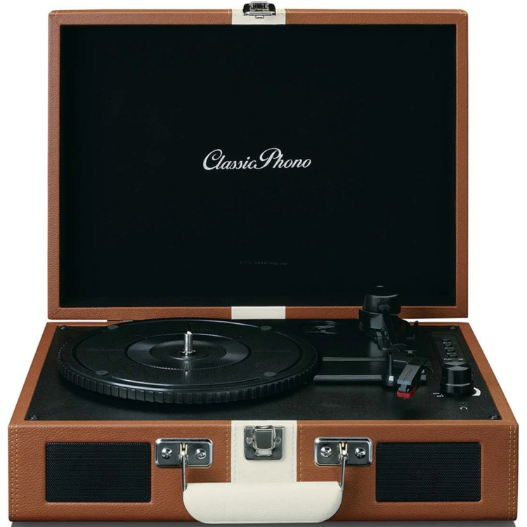 Player de vinil Lenco Classic Phono TT-120BNWH (Natural/Black)