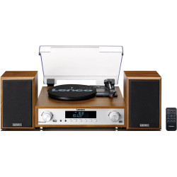 Player de vinil Lenco MC-160WD (Natural/Silver)