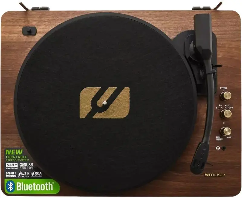 Player de vinil Muse MT-106 BT (Brown/Black) - 3
