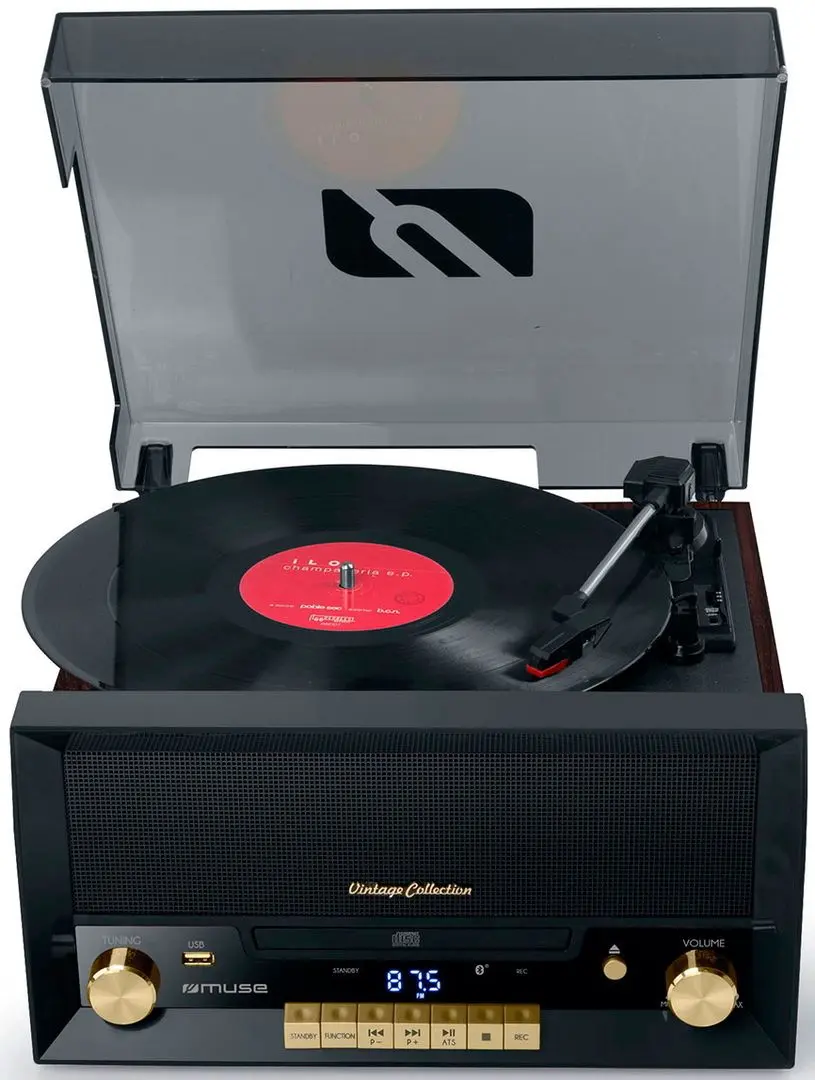 Player de vinil Muse MT-112 W (Wood/Black)