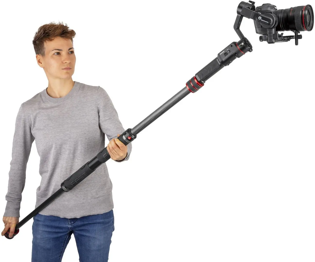 Monopod Manfrotto Fast GimBoom (Black)