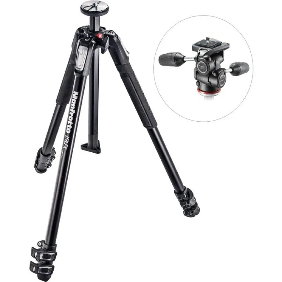 Штатив Manfrotto 190X Alu W 804 MK II (Black)