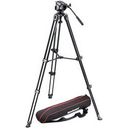 Штатив Manfrotto 500 Twin Alu Leg Video System (Black/Gray) Thumb