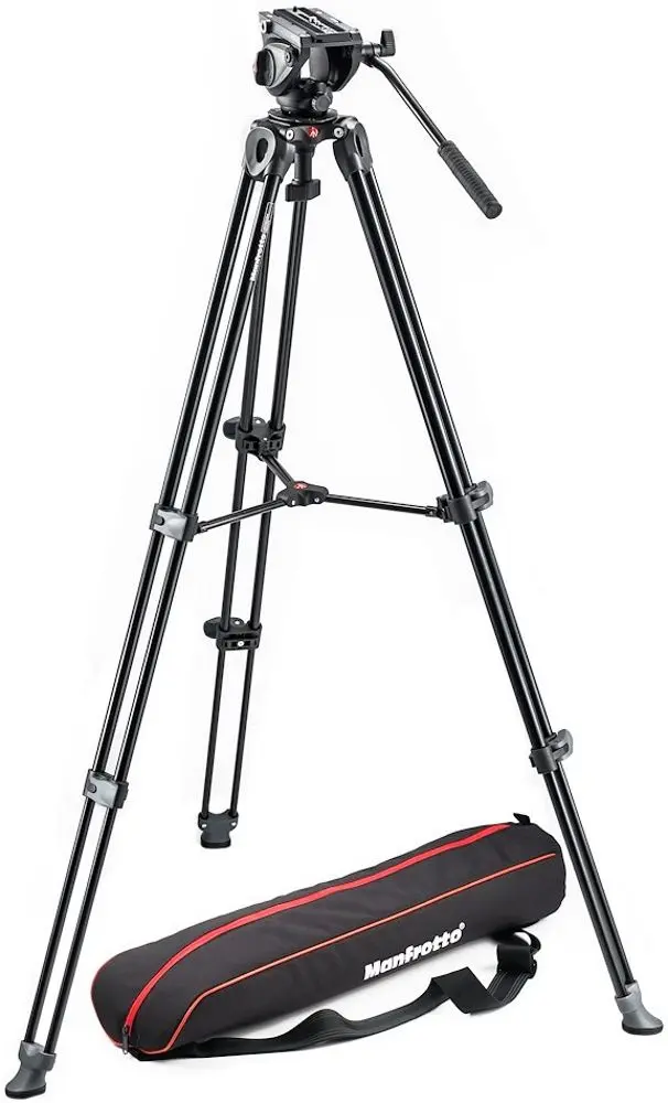 Штатив Manfrotto 500 Twin Alu Leg Video System (Black/Gray)