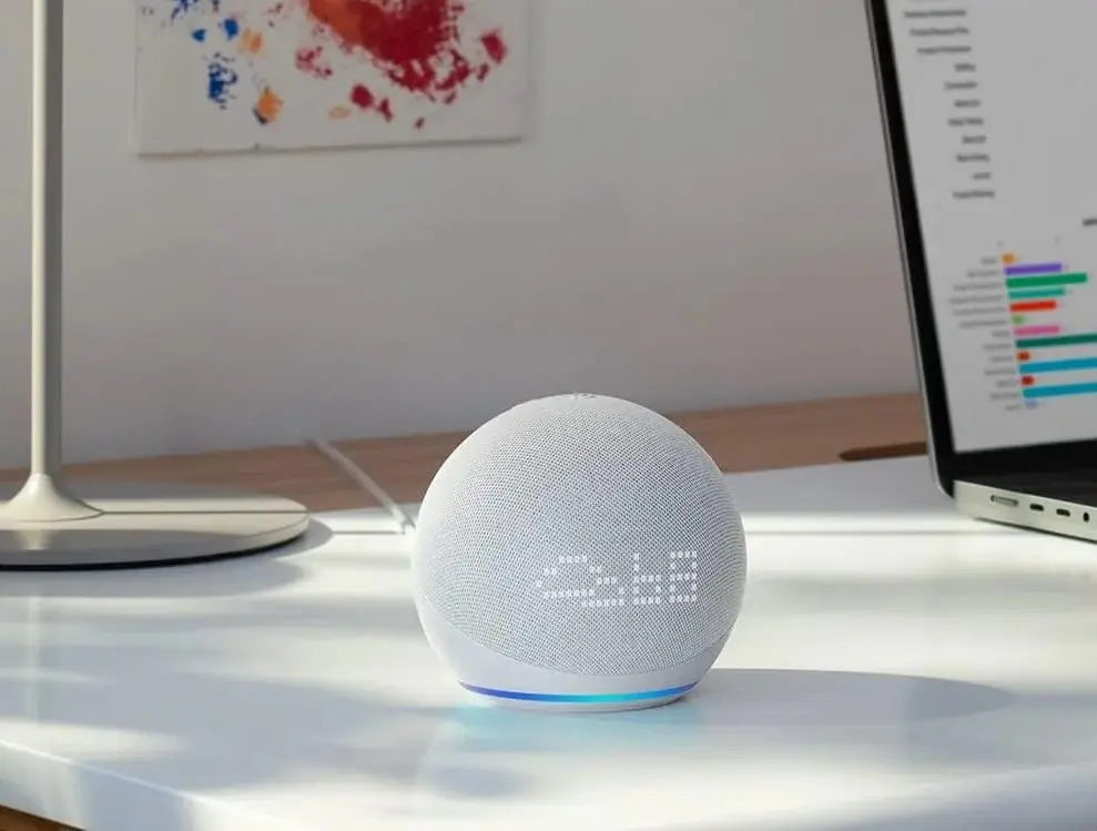 Difuzor inteligent Amazon Echo Dot 5th Gen (Glacier White) - 4