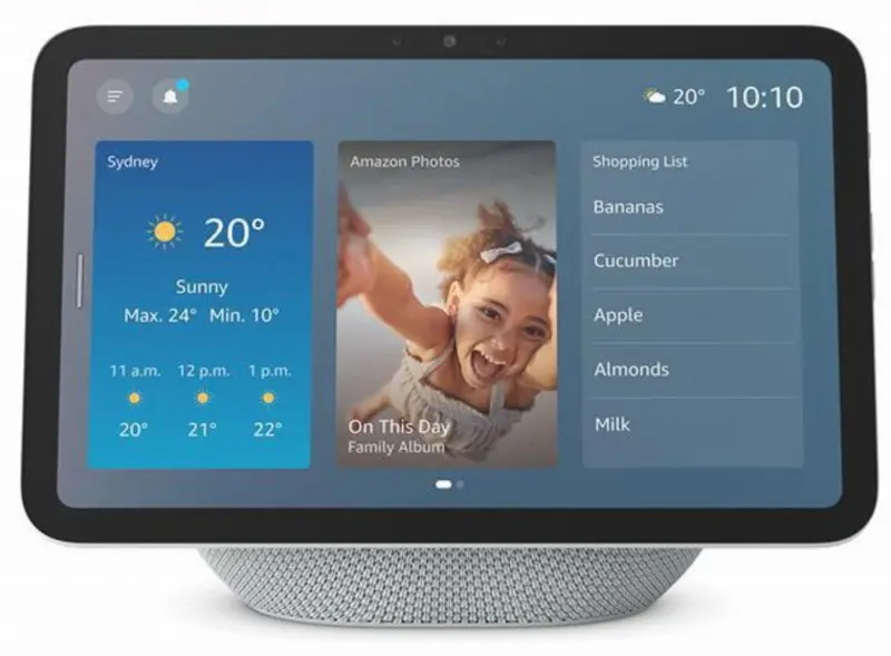 Difuzor inteligent Amazon Echo Show 8 4th Gen (Glacier White) - 2