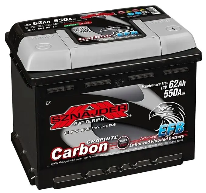 Аккумулятор Sznajder Carbon EFB 62Ah