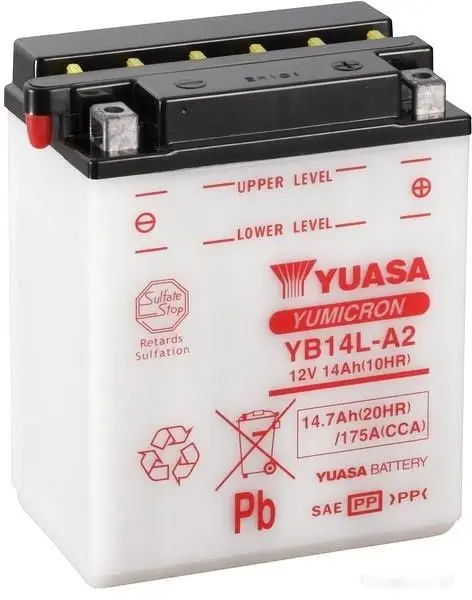 Аккумулятор Yuasa Yumicron YB14L-A2 14.7Ah 175A