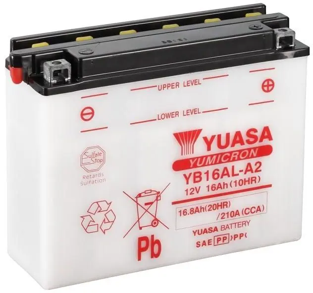 Аккумулятор Yuasa Yumicron YB16AL-A2 16.8Ah 210A