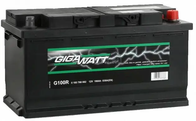 Аккумулятор Gigawatt G100R 100Ah 830A