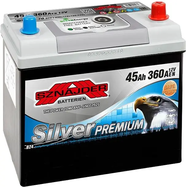 Аккумулятор Sznajder Silver Premium 45Ah 360A