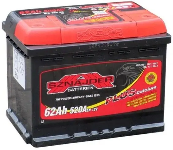 Аккумулятор Sznajder Plus 62Ah 520A +L