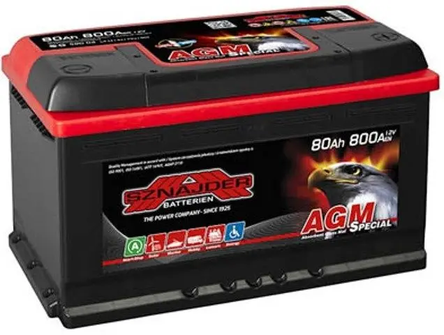 Аккумулятор Sznajder AGM Special 80Ah 800A