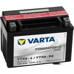 Acumulator Varta Powersports AGM YTX9-BS 8Ah 135A