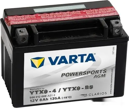 Acumulator Varta Powersports AGM YTX9-BS 8Ah 135A