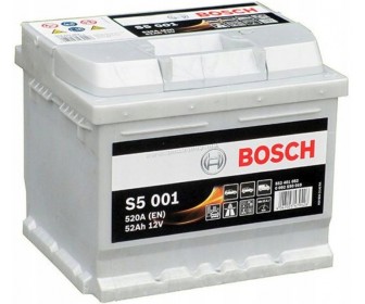 Аккумулятор Bosch Silver Plus S5 001 52Ah 520A