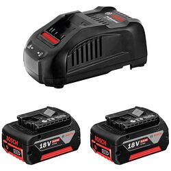 Набор аккумуляторов + зарядка Bosch Professional 2 x GBA 18V 5.0Ah + GAL 1880 CV