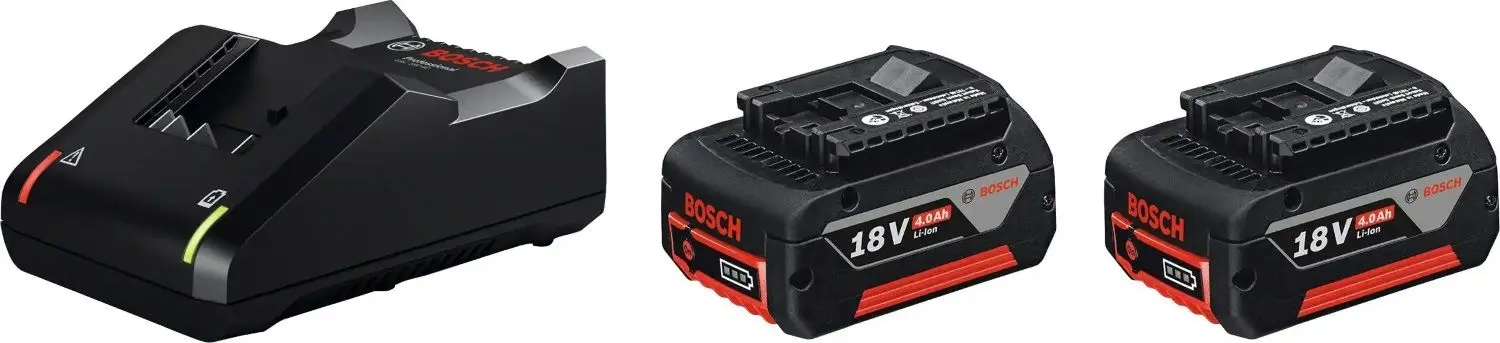 Set acumulatoare + incarcator Bosch GBA 18V 2x4.0 Ah + GAL 18V-40