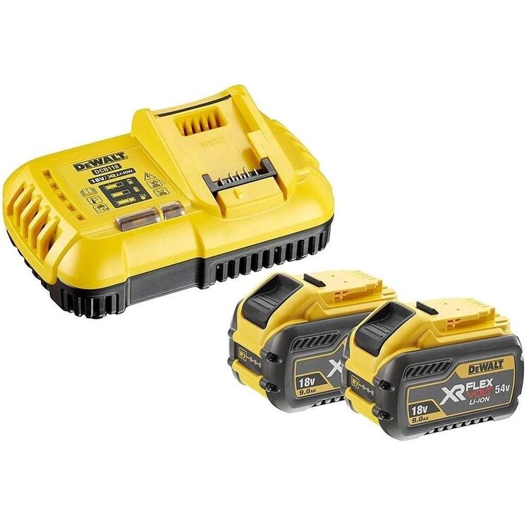Set incarcator + acumulatare Dewalt Flexvolt DCB118X2
