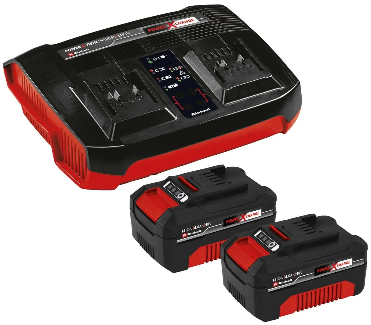 Набор зарядное устройство и аккумуляторы Einhell PXC Twincharger Kit 1 4.0 Ah 18 V