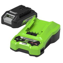 Set acumulator + incarcator GreenWorks GSK24B2 24V 2Ah