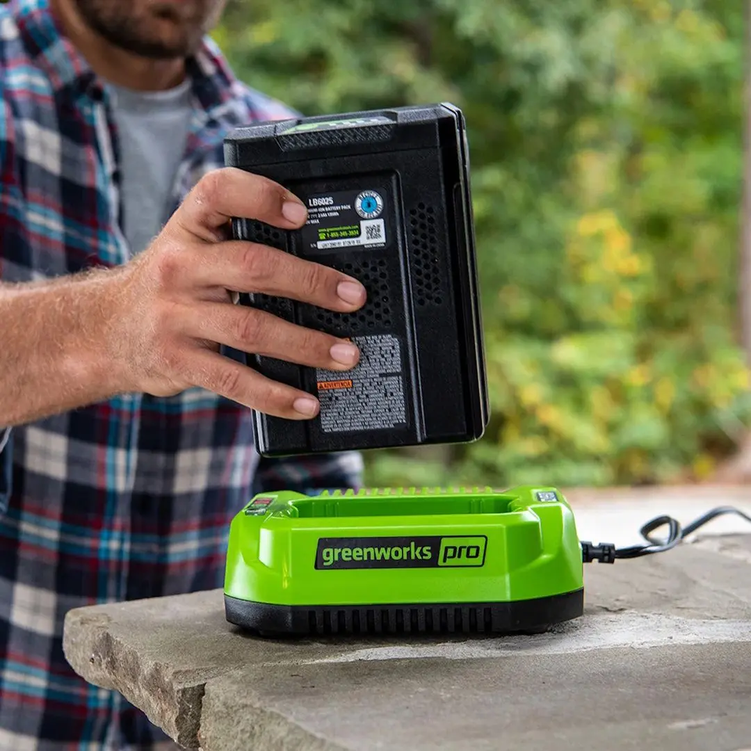 Set acumulator + incarcator GreenWorks GSK60B2 60V 2Ah