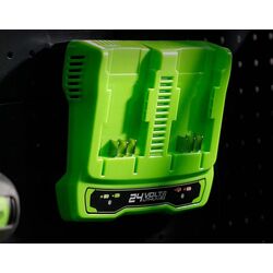 Incarcator GreenWorks Dual Slot G24X2UC4 (Green) Thumb