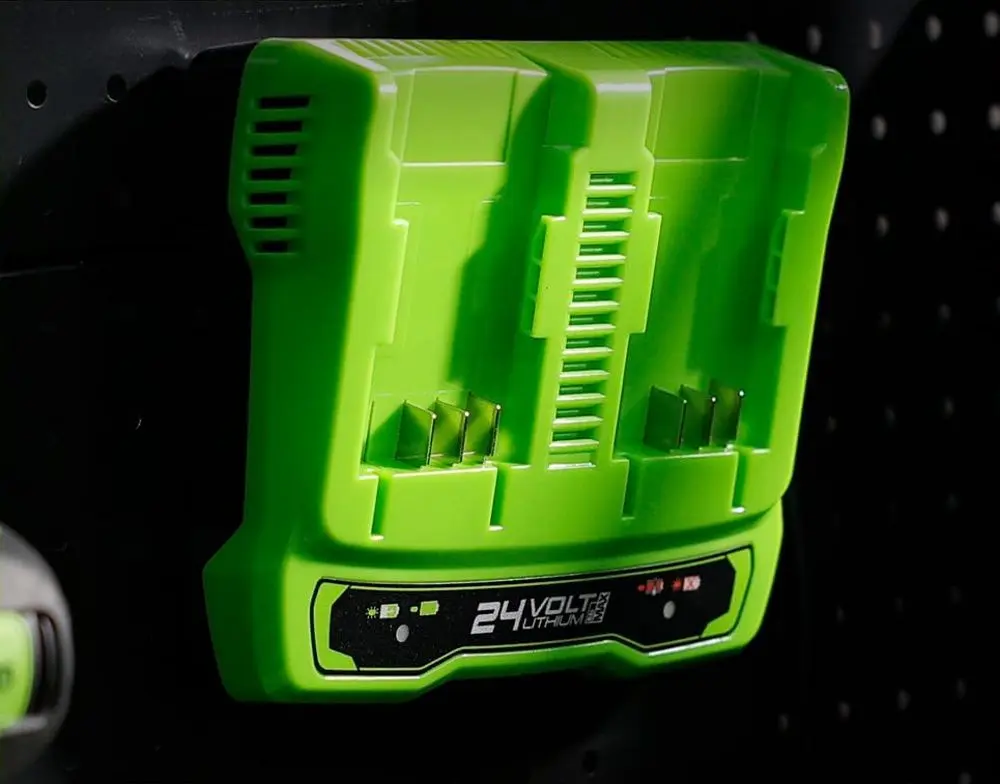 Incarcator GreenWorks Dual Slot G24X2UC4 (Green)