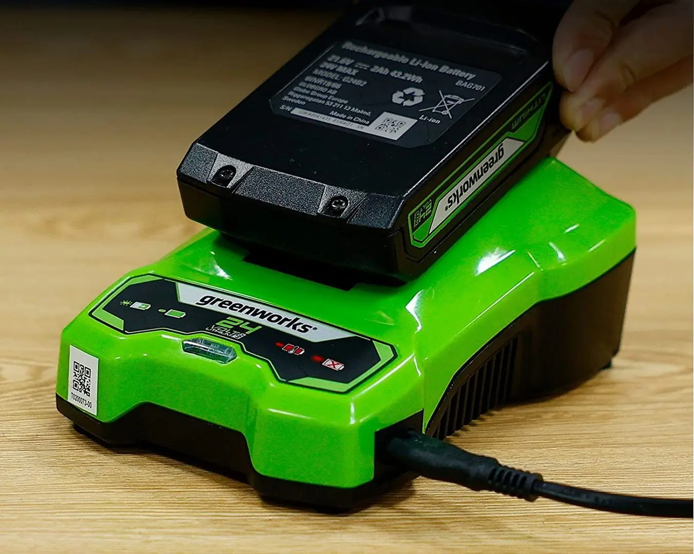 Incarcator GreenWorks G24C (Green)