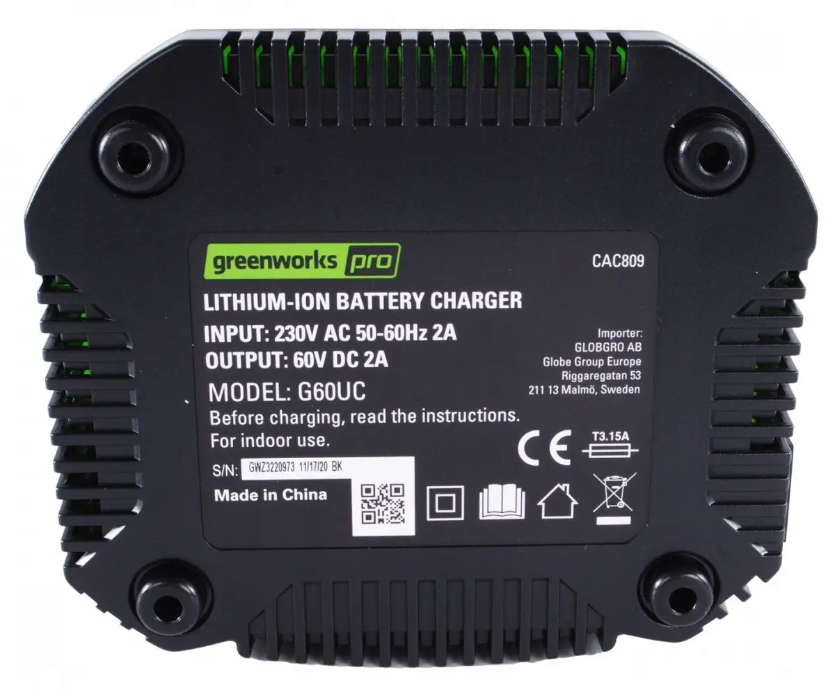 Incarcator Greenworks Pro G60UC 60V 2A